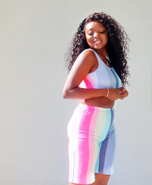 Multi color short Set